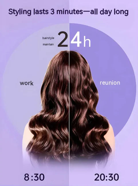 Automatic 32mm Hair Curler with Large Barrel and Negative Ions, Electric Curling Iron