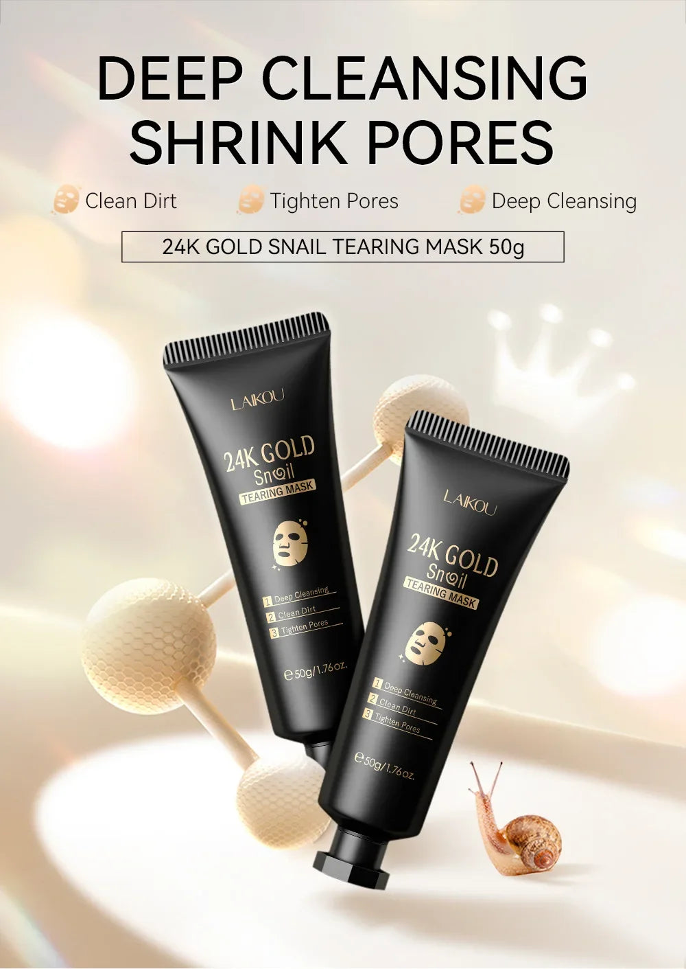 Gold Sakura Peel Mask