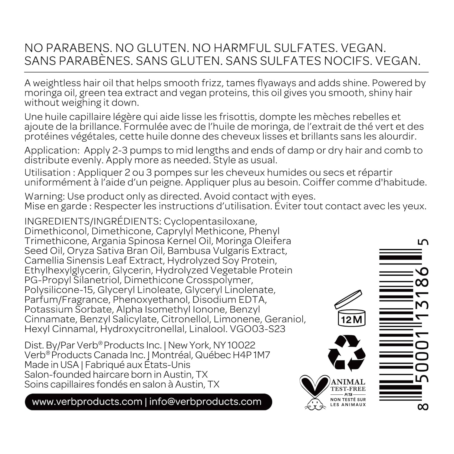 Velvet Ghost Weightless Shine Hair Oil